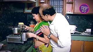 Indian Housewife Tempted Boy Neighbour uncle in Kitchen - YouTube.MP4